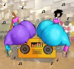 2boys ass ass_expansion big_ass bulge femboy gigantic_ass gold_boombox_(prevence) huge_ass oc original original_character puffytwink twerking twerkoutmarch