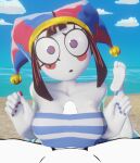  1_boy 1_girl 1boy 1boy1girl 1boy1girls 1girl 1girl1boy 1girls 2_eyes 3d 3d_(artwork) 3d_art 3d_artwork 3d_model 5_fingers art barefoot beach bikini blue_nail_polish blue_nails blue_sky body boy breasts brown_hair brown_hair_female cloud clouds cloudy_sky cock confused confused_expression confused_look detailed_background dick digital_art digital_artwork_(media) digital_media digital_media_(artwork) dorfloor3 duo eye eye_contact eyes feet feet_up female female/male finger fingers foot girl glitch_productions hair hand hands hat jester jester_girl jester_hat looking_at_partner male male/female man medium_breasts men mouth ocean open_mouth paizuri paizuri_under_clothes penis penis_between_breasts pomni pomni_(the_amazing_digital_circus) red_nail_polish red_nails sand skin sky tagme the_amazing_digital_circus water white-skinned_female white-skinned_male white_body white_skin white_skinned_female white_skinned_male woman women x_link 