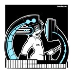 2017 black_background black_hair bondage gif hypnosis hypnotized limited_palette machine milking milking_machine nude nude_male spacepupx