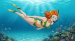1girl ai_generated cartoon_network female older older_female sam_(totally_spies) solo tagme tomy7777 totally_spies underwater young_adult young_adult_female young_adult_woman