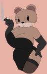  1girl anthro big_breasts breasts brown_body brown_fur cassettedream cigarette dream-cassette dress elbow_gloves exposed_breasts female female_only furry furry_female furry_only gloves holding_object hoshime looking_at_viewer mustelid olive_otter otter shipwrecked_64 simple_background slit_dress smile smiling_at_viewer smoking smoking_cigarette solo thick_thighs 