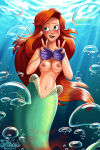  1boy 1girl blood breasts disney drowning female flash male male_pov mightycock nsfw offscreen_male peril pov princess princess_ariel rule34 the_little_mermaid underwater underwater_peril 