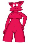  <3 1girl big_breasts breasts fox furry hourglass_figure looking_at_viewer pussy red_fur redmond_hueston smile standing toony uptownrascal 