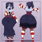 1girl ai_generated ass big_ass breasts fundoshilover101 huge_ass skullgirls squigly_(skullgirls)