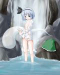  1girl blush female ghost hitodama konpaku_youmu konpaku_youmu_(ghost) myon nipples nude riku_(pixiv) riku_(rikkuru) shirt short_hair solo touhou wet wet_clothes youmu_konpaku 