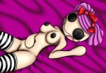  1girl 2011 2d 2d_(artwork) 2d_art 2d_artwork 2d_background art bed bitty_buttons blush blush_stickers bow button_eyes digital_art digital_artwork_(media) digital_media digital_media_(artwork) doll female female_focus female_only hair_ornament honeysmother jpg lalaloopsy legwear light-skinned_female light_skin lying lying_on_bed mga_entertainment nick_jr. no_dialogue no_text nsfw peanut_big_top purple_hair r34 ragdoll red_bow red_ribbon ribbon rule34 rule_34 smile solo stockings tagme thighhighs tie twintails 