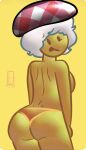  ass ass_focus battle_for_dream_island battle_for_dream_island_elsewhere bfdi bfdie bikini bikini_top breasts embarrassed_female jammy_(bfdie) ruler_(bfdie) topless_female yellow_body 