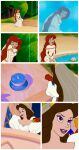 aladdin_(series) disney_princess princess_ariel the_little_mermaid vanessa_(the_little_mermaid) wedding_dress