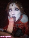 1_boy 1_girl 1boy 1boys 1girl 1girls 3d 3d_(artwork) 3d_art 3d_artwork 3d_background 3d_model 3d_render :>= anonymous_male art baldur's_gate baldur's_gate_3 blowing blowjob_face blurred_background braided_hair checkpik crown cum_on_face cumshot detailed_background digital_art digital_artwork_(media) digital_media digital_media_(artwork) dungeons_and_dragons duo erection facial fellatio kneel kneeling_blowjob kneeling_position larian_studios light-skinned_female light-skinned_male light_skin long_hair makeup male nudogram nudogram_link oral oral_insertion oral_penetration oral_sex orin_the_red pale-skinned_female pale_skin penis pov pov_male sex sucking sucking_penis tagme very_long_hair watermark white_eyes white_text