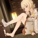  1girl 3d barefoot blenderseraph dominant_female extreme_size_difference female/female foot_fetish foot_focus foot_on_face foot_play foot_smother forced forced_to_smell forced_to_sniff genshin_impact giantess gif gif glued glued_to_surface helpless hu_tao humiliating humiliation larger_female lumine macro micro one_sock_off one_sock_on powerless smaller_female smelly_feet smother smothered smothered_underfoot smothering sock socked_foot socks sole soles stuck_to_surface toes trapped underfoot used_like_a_toy 