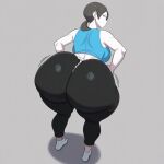 1girl ai_generated ass big_ass breasts fundoshi fundoshilover101 huge_ass nintendo tabi_socks wii_fit wii_fit_trainer