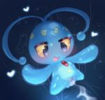  1girl after_sex antennae_(anatomy) anthro blue_body blue_eyes blush bodily_fluids bubble cub cum cum_from_vagina cum_in_vagina cum_inside cum_trail dim_lighting female generation_4_pokemon genital_fluids glistening glistening_body heart_symbol high_res leaking_cum legendary_pokemon looking_down manaphy mythical_pokemon nintendo nude open_mouth open_smile pokemon pokemon_(species) smile solo underwater water yellow_sclera yirus9 