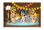 bandanna big_breasts blonde_hair blue_eyes blush breasts bridgette_(tdi) cartoon_network dickgirl erection full-package_futanari futanari gwen_(tdi) hot_tub hourglass_figure huge_breasts jacuzzi kerchief lamp lights lindsay_(tdi) long_blonde_hair long_hair penis precum steam striped_hair testicles thick_ass thick_legs thick_thighs total_drama_island two_tone_hair wasp_waist