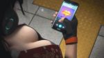  3d ass breasts cleavage gif gun hot_pants knife panning_right phone short_shorts subway sudden_attack_2 tank_top video_game walking 