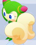  1girl big_breasts cosmo_the_seedrian huge_breasts hyper_breasts sega slickehedge sonic_x 