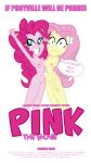  2girls breasts equestria_girls eyebrows eyelashes female_full_frontal_nudity female_nudity female_only fluttershy fluttershy_(mlp) friendship_is_magic hasbro human movie my_little_pony nipple nipples nude pinkie_pie pinkie_pie_(mlp) poster poster_art speech_bubble teeth text 