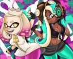  ass big_ass big_breasts breasts cleavage dat_ass female female_only inkling marina marina_(splatoon) octoling pearl pearl_(splatoon) sonson-sensei splatoon 