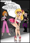  cross-dressing danny_fenton danny_phantom kalahee_(artist) pamela_manson photo_camera photoshoot pink_dress samantha_manson 