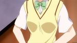 anime blush bouncing_breasts bra character_request cleavage ecchi full-face_blush gif green_bra medium_breasts shirt_lift to_love-ru yukinepng