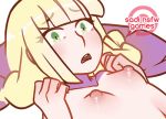  aged_up gif hentai-foundry lillie lillie_(pokemon) lying nipples on_back pillow pokemon pokemon_sm sadisticirony small_breasts 