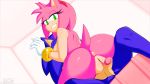 1boy 1girl amy_rose animal_ears anus ass cute furry girl_on_top green_eyes jammiez nude penis pink_hair pussy sega short_hair smile sonamy sonic sonic_the_hedgehog tail testicle