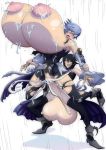 2girls ahegao aqua_(kingdom_hearts) areola billvicious breast_milk breasts cum cum_in_pussy cum_inside dual_persona female female_only futa_on_female futanari gigantic_breasts huge_penis huge_testicles kingdom_hearts lactation milk nipples penis pussy stomach_bulge testicles torn_clothes yuri