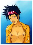  asian asian_female breasts earring generation_x jacket jubilation_lee jubilee looking_at_viewer marvel marvel_comics nude sunglasses sunglasses_on_head vihalencar x-men 