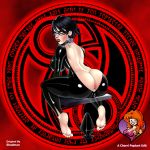 anal anal_plug ass ass_cleavage bayonetta bayonetta_(character) big_breasts cherri_poptart edit presenting_ass pussy_visible_through_clothes shadman