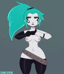 breasts danny_phantom ember_mclain ghost shirt_lift somescrub