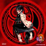 anal anal_plug ass ass_cleavage bayonetta bayonetta_(character) big_breasts cherri_poptart edit kiss_mark presenting_ass pussy_visible_through_clothes shadman