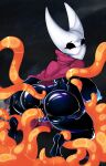 1girl 2019 anthro anus arthropod artist-apprentice587 ass big_ass big_breasts black_sclera blue_nipples blush breasts bubble_butt cloak erect_nipples eyebrows eyelashes hollow_knight hornet_(hollow_knight) hymenopteran looking_back mostly_nude nipples spread_legs spreading squatting tentacle tentacle_in_pussy tentacle_sex thick thick_thighs video_games wide_hips