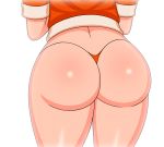 akiranime akiranime_(artist) animated ass ass_shake big_ass big_breasts breasts eyebrows_visible_through_hair flash flashing gif looking_at_viewer nipples smile