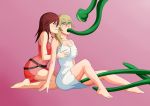 ass big_breasts breasts breasts_grab cleavage fellatio female kaa_eyes kairi kingdom_hearts large_ass mind_control namine oo_sebastian_oo oral saliva tentacles yuri