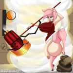  1girl 2017 amy_rose anthro antizero backsack black_nose breasts clothing eyelashes feet female female_only flaccid furaffinity futanari green_eyes hair hedgehog huge_testicles hyper hyper_testicles large_testicles mammal patreon penis pink_hair rule_63 short_hair solo sonic_(series) testicles 