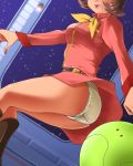 ass frau_bow gundam haro mobile_suit_gundam panties pantyshot robot underwear uniform upskirt