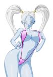  big_breasts breasts cleavage dannyjs611 dannyjs611_(artist) dragon_ball dragon_ball_super dragon_ball_z female marcarita sling_bikini solo swimsuit 