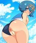 anilingus anus ass blue_swimsuit freckles kevin.g.tuck lana licking looking_back one-piece_swimsuit pokemon pokemon_(game) pokemon_sm porkyman pussy rimjob suiren_(pokemon) sun_(pokemon) sun_(trainer) swimsuit swimsuit_aside