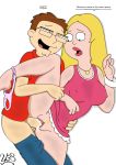 1boy 1girl american_dad blonde_hair clitoris clothed cum cum_in_pussy cum_inside edit francine_smith incest leg_hold lips lipstick mom_son mother's_duty mother_&_son mother_and_son one_leg_up panties penis pubic_hair pussy standing_up steve_smith tagme underwear vaginal yaroze33_(artist)