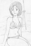 1girl bikini gundam mirai_yashima mobile_suit_gundam saitani_umetarou swimsuit