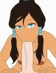 animated animated_gif avatar:_the_last_airbender blue_eyes breasts dark-skinned_female dark_skin deepthroat fellatio gif interracial kneel kneeling korra looking_at_viewer loop nipples nude oral pov pov_eye_contact the_legend_of_korra veiny_penis