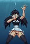  1girl 1girl 1girls ai_generated asphyxiation drowned drowning peppina_and_the_magical_tower_of_pizza peppina_ramen_(ketartdragon) sexfightfun suffocation underwater 