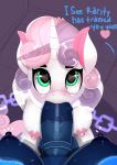 2017 2girls absurd_res aged_up animal_genitalia animal_penis anthro anthrofied areola blush breasts chained dialog dialogue duo english_text equine equine_penis eyelashes fellatio fladdykin friendship_is_magic furry futa_on_female futanari green_eyes heart high_res horn kneel large_breasts looking_at_partner looking_up mammal multicolored_hair multiple_girls my_little_pony nipples nude oral oral_penetration penetration penis pov princess_luna sex solo_focus sweetie_belle testicles text two_tone_hair unicorn vein veiny_penis