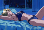  1girl adult_swim alluring bed bedroom bishoujo_senshi_sailor_moon bishoujo_senshi_sailor_moon_s bishoujo_senshi_sailor_moon_s_the_movie bishoujo_senshi_sailor_moon_supers bishoujo_senshi_sailor_moon_supers_the_movie blonde_hair bra closed_eyes haruka_ten'ou on_bed panties sleeping stray_pig_(artist) toei_animation toonami viz_media 