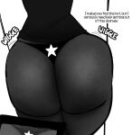  ass_bigger_than_torso dark-skinned_male fat_ass femboy hourglass_figure jayden_(fazzinart) monochrome no_pants panties phone shirt_only stuck stuck_in_door taking_picture wiggle wiggle_lines 