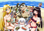 anthro anthro_male arpeggio_el_lalena artist_self-insert beach beer beer_mug big_breasts bikini bozes_co_palesti breasts dark_elf demigoddess dragon_girl drunk elf elf_female food gate_-_jieitai_ka_no_chi_nite_kaku_tatakaeri hamilton_uno_ror itami_yoji itami_youji lelei_la_lalena looking_at_viewer ocean persia_(gate) pina_co_lada_(gate) rory_mercury sao_satoru swimsuit tuka_luna_marceau tyuule wolf_(gate) yao_ha_ducy yao_haa_dushi yoji_itami zorzal_el_caesar