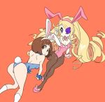 bunny_ears bunny_tail bunnysuit harime_nui kill_la_kill looking_back mako_mankanshoku mankanshoku_mako