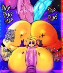  1girl 1girls animatronic animatronic_female artist_logo artist_name artist_signature big_ass big_breasts big_penis blowjob_face chicken chicken_girl chromatic_aberration double_peace_sign fellatio fellatio fellatio_face fishnet_legwear fishnets five_nights_at_freddy's five_nights_at_freddy's_2 fnaf hyper hyper_ass hyper_breasts hyper_penis khadhunter7 multiple_penetration multiple_penises onomatopoeia part_3 part_of_a_set peace_sign phasianid qr_code robot robot_girl scottgames straight sucking sucking_penis toy_chica_(fnaf) toy_chica_(khadhunter7) writing_on_ass writing_on_body yellow yellow_skin 