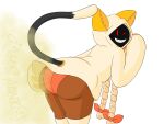 1girl 1girl 2026 4:3 animal_humanoid arc_system_works ass bent_over big_ass biped blazblue braided_hair bubble_butt cloak cloak_only clothed clothing dark_body dark_skin digital_drawing_(artwork) digital_media_(artwork) dipstick_tail dot_eyes drawful-s fart fart_cloud fart_fetish felid felid_humanoid feline feline_humanoid furgonomics grin grinning_at_viewer hair hair_bows high_res hood humanoid kaka_(blazblue) legwear long_hair looking_at_viewer looking_back looking_back_at_viewer mammal mammal_humanoid markings one_eye_closed onomatopoeia panties pantsless pigtails raised_tail rear_view red_clothing red_eyes red_panties red_underwear shadow_face sharp_teeth simple_background simple_eyes smile smiling_at_viewer sound_effects tail tail_markings tan_hair taokaka teeth text thick_thighs twin_braids underwear upskirt white_background wink winking_at_viewer 