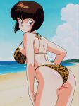  ai_generated ai_retro_monger back_view backboob bare_thighs beach big_ass big_ass bikini blue_eyes brown_hair fat_ass gigantic_ass gigantic_breasts grin huge_breasts huge_thighs leopard_print light-skinned_female light_skin looking_back massive_ass massive_breasts nabiki_tendo ranma_1/2 short_hair solo_female squatting sweat sweatdrop thick_body thick_female thick_thighs thighs voluptuous voluptuous_female 