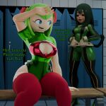 2girls adult aged_up boku_no_hero_academia cosmo_the_seedrian cosmo_the_seedrian_(adult) crossover female human legoguy9875 my_hero_academia seedrian sonic_(series) sonic_the_hedgehog_(series) sonic_x tagme tsuyu_asui